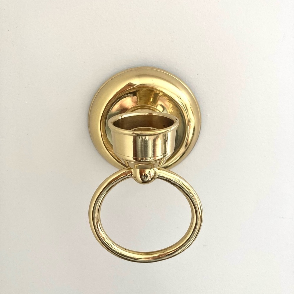 Brass wall sconce candle holder - Picture 3 of 6